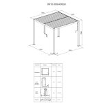 Manual Louvered Pergola (3m x 4m) - Image 3
