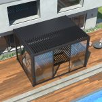 Pergola Glass Sliding Doors - Black 3m - Image 10