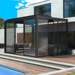 Pergola Glass Sliding Doors - Black 3m - Image 9