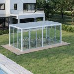 Pergola Glass Sliding Doors - White 4m