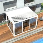 Pergola Glass Sliding Doors - White 4m - Image 8