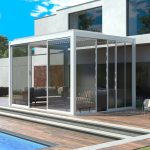 Pergola Glass Sliding Doors - White 4m - Image 9