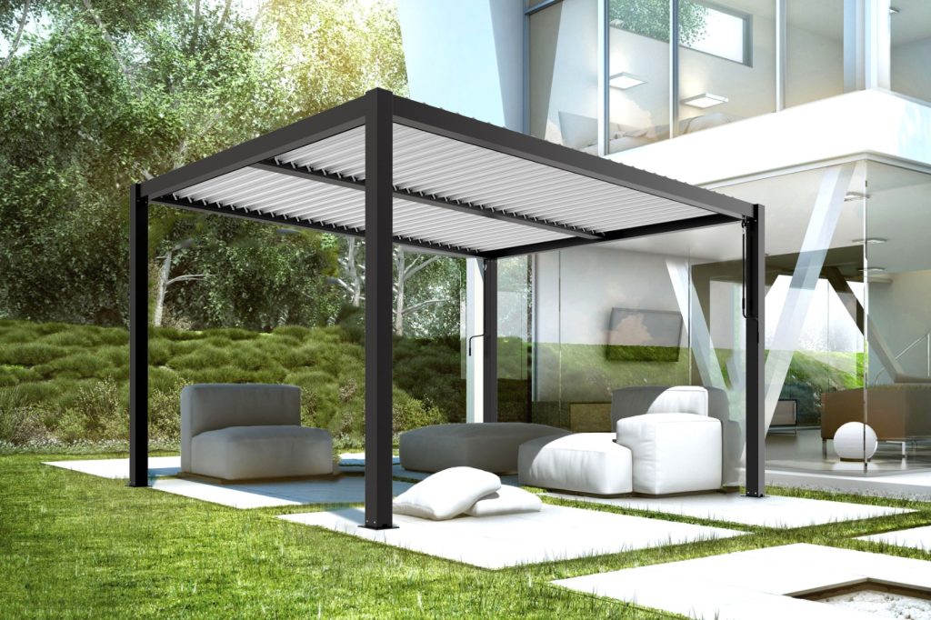 Image presents What can you put under a louvred pergola-exploring the possibilities.