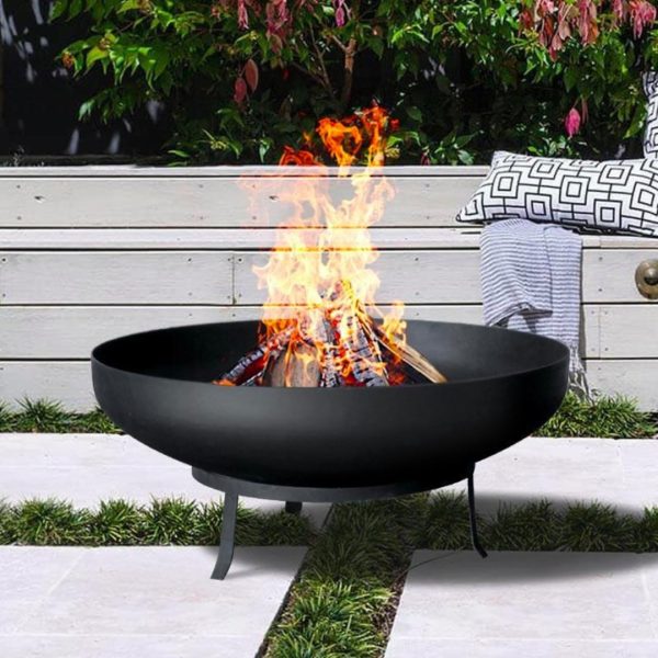 1000mm Corten Steel Fire Pit with 103x76mm Base