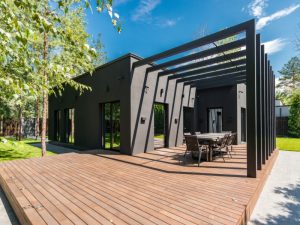 Modern Pergola with Custom Features