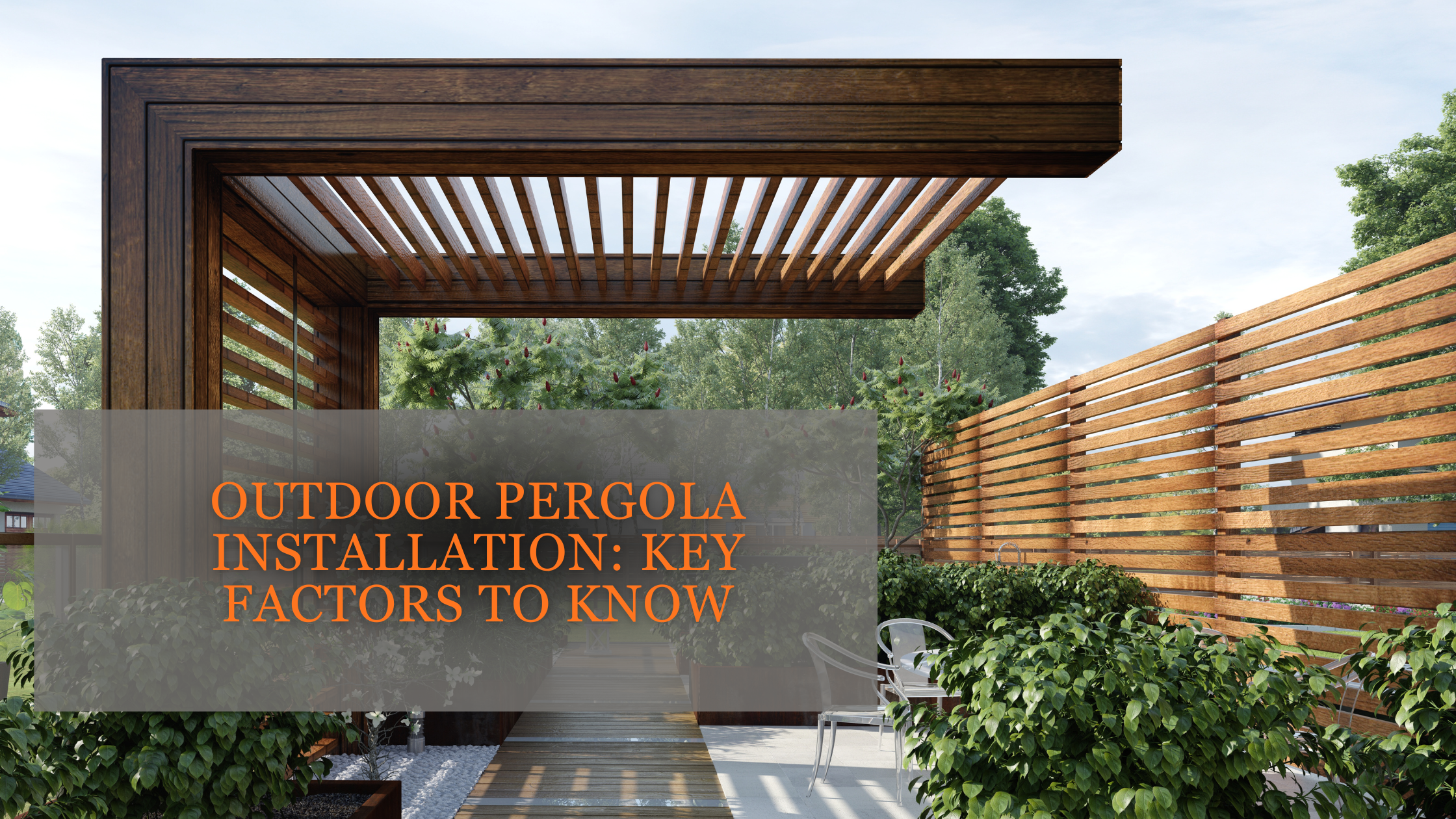 outdoor pergola